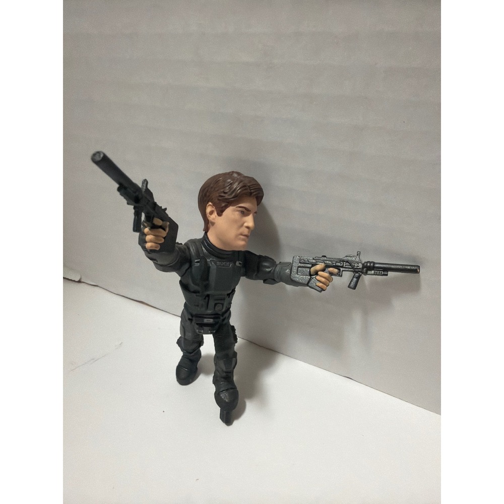 Halo Reach Buck Action Figure McFarlane Toys ODST Black Tactical Gear Dual SMGs